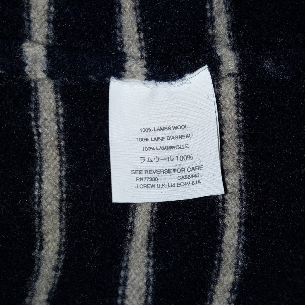 J CREW WOMEN PULLOVER SWEATER STRIPED NAVY/CREAM - Picture 10 of 12